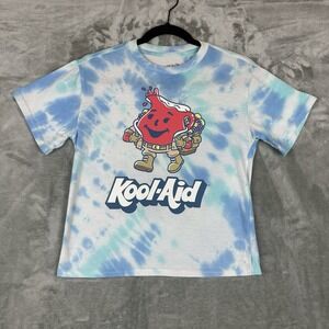 Kool-Aid Man T-Shirt Men's XS Blue Tie Dye Graphic Print